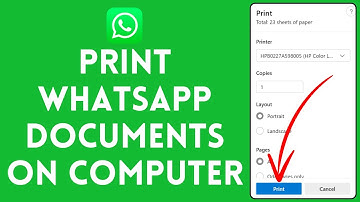 How to Print Documents From WhatsApp 2024 | Documents Print  From WhatsApp