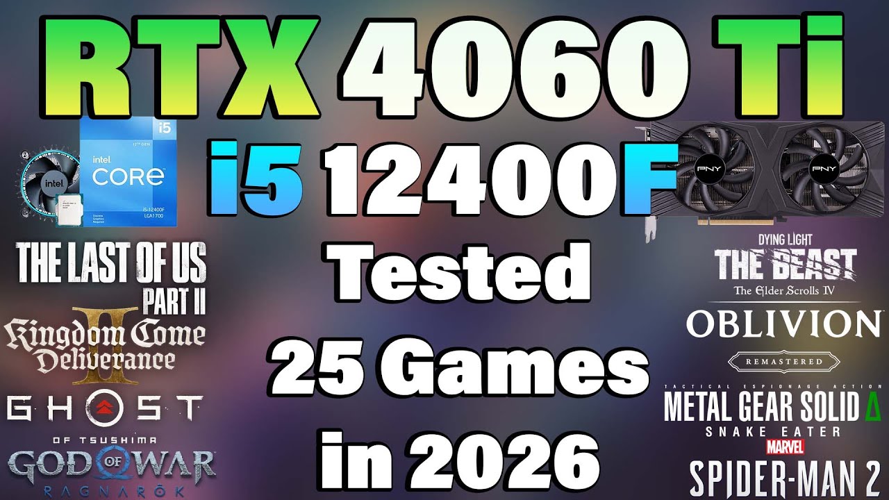 RTX 4060 Ti + i5 12400F | Протестировано 25 игр в 2026 году | Игровой тест RTX 4060 Ti