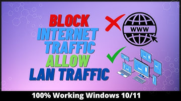 Disable Internet Connection Without Disabling The LAN Network
