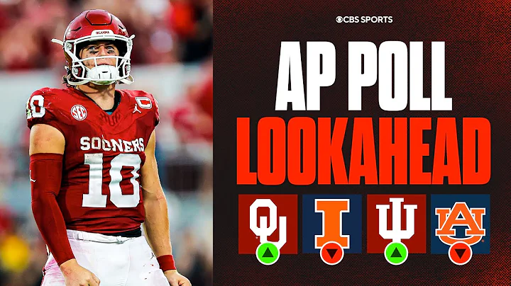 College Football Week 5 AP Top 25 LOOK AHEAD: Oklahoma, Indiana rising, Illinois tumbles after loss