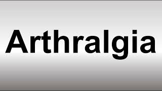 arthralgia betekenis
