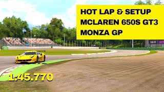 Project cars 2 / hot lap & setup ferrari 488 gt3 @monza gp 1:45.770