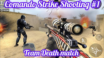 Comando Strike Shooting 3D #1 - FPS Comando Shooting Team Death Match - Offline Commando Gameplay
