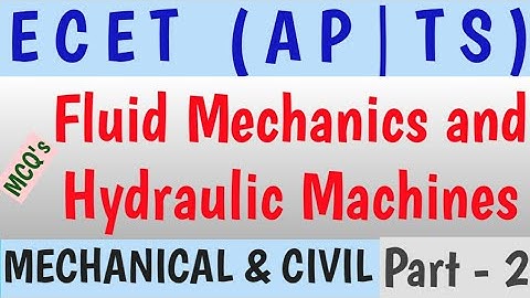 Fluid Mechanics and Hydraulic Machines | ECET(AP/TS) | Mechanical | Civil | Part-2 | GeopByte