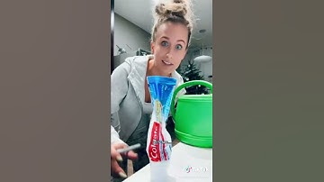 How to remove permanent sharpie with a toothpaste life hack | Maja East #shorts