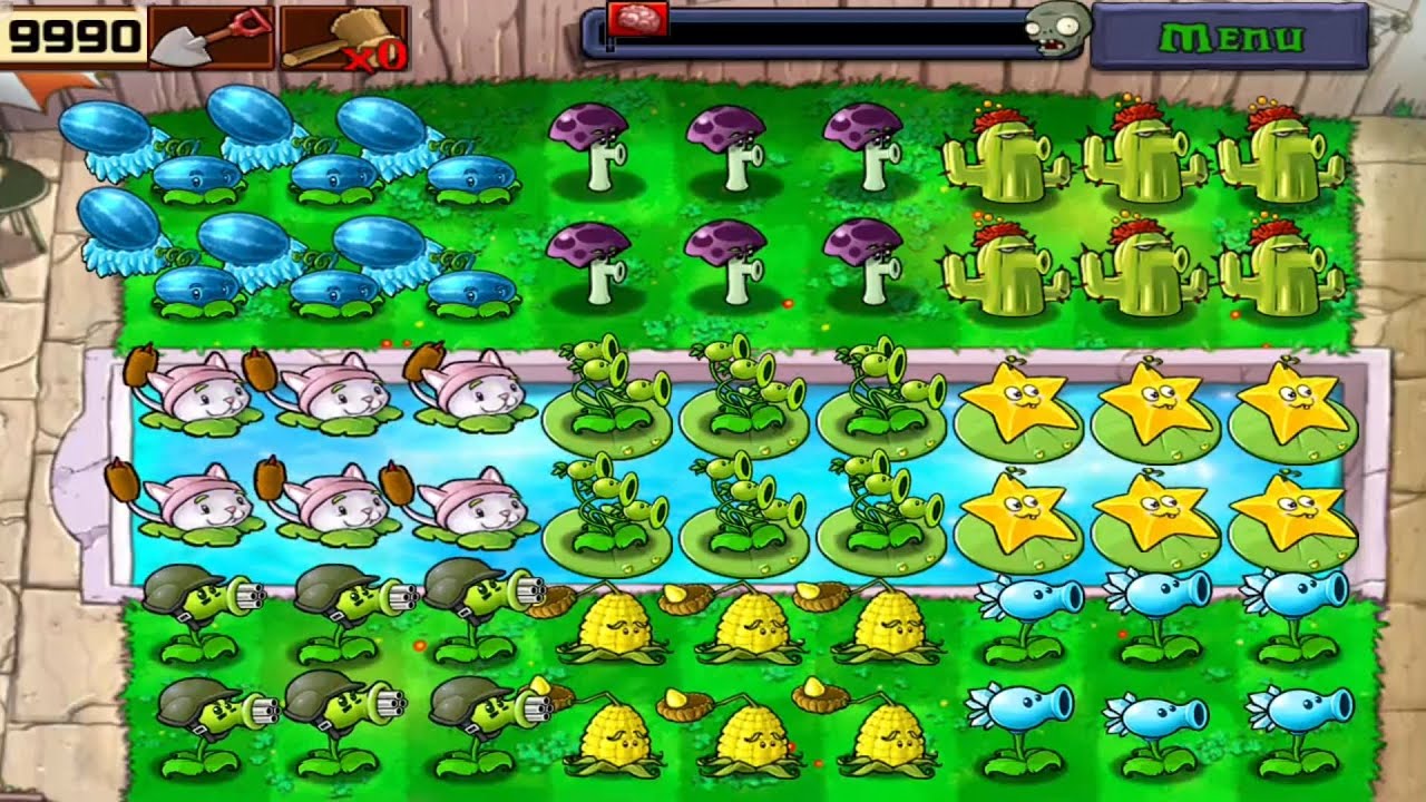 Plants Vs Zombies | Last Stand Endless | Strategy Plants Vs All Zombies Gameplay Full HD 1080p 60fps
