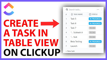 How to Create a Task in Table View on ClickUp