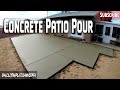 Complete backyard concrete pour concrete pour 2