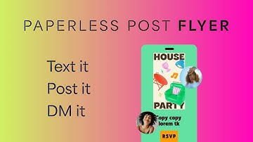 Getting started with Paperless Post Flyer