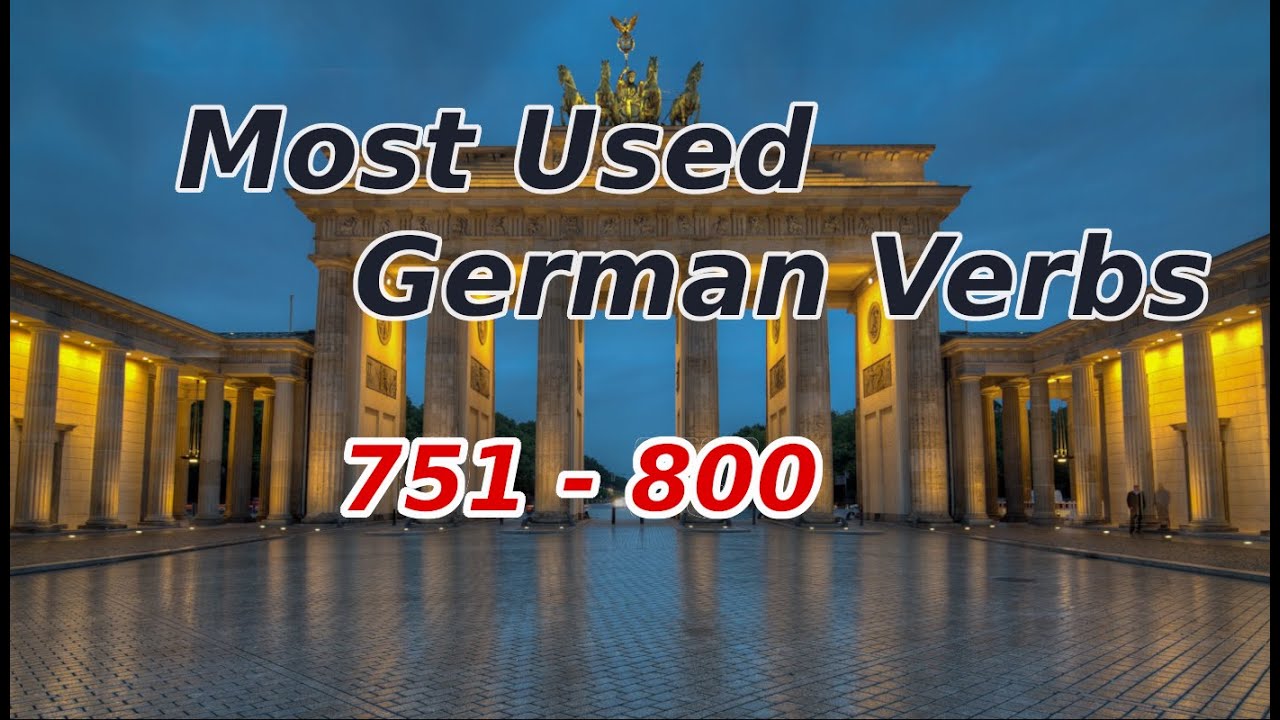 Most Used German Verbs (751-800) - Vocabulary - YouTube