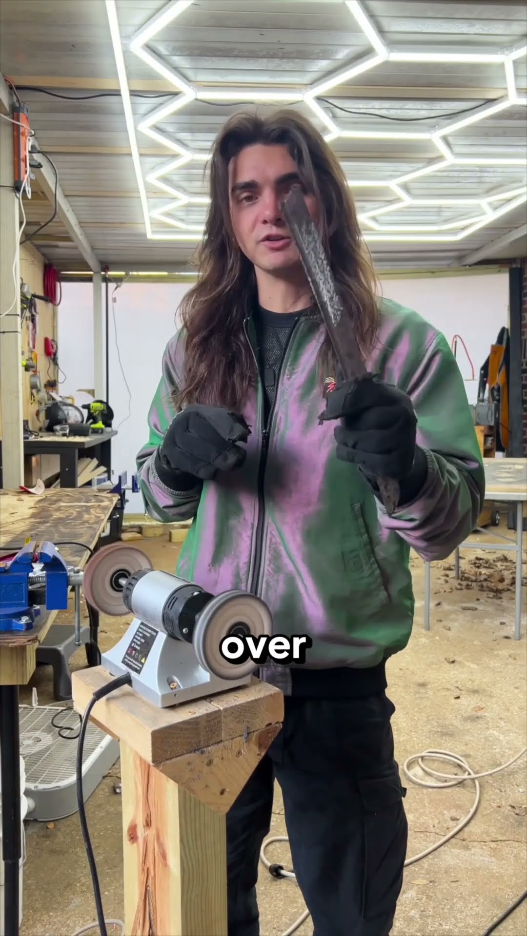 Polishing a super rusty sword