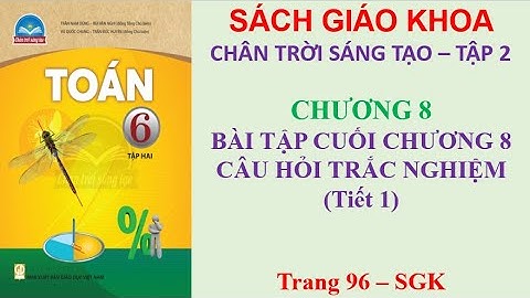 Câu 3 sách giáo khoa trang 96 toán lớp 6 năm 2024