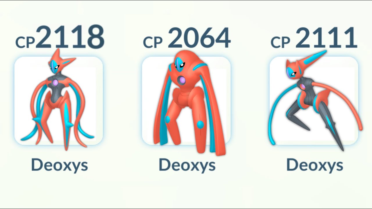 using DEOXYS (Attack, Defense, Speed) FORME in Pokemon GO.