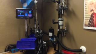 Dillon 1050 Mark 7 223 brass prep with decap sensor active