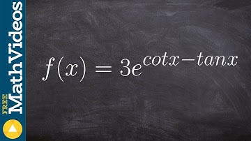 Derivative of exponential with trig functions inside chain rule
