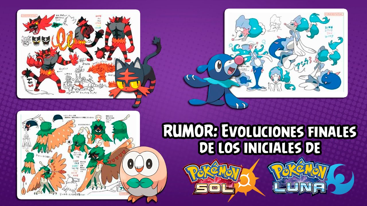 Centro Pokémon - Los Pokémon iniciales de la región Alola: el tipo planta /  volador Rowlet, el tipo fuego Litten y el tipo agua Popplio. ¿Cuál es tu  favorito? Artista