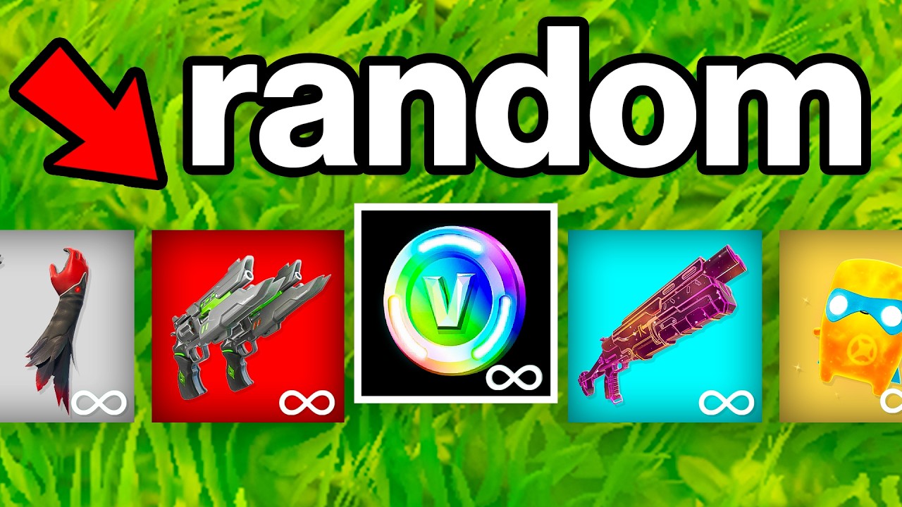 Fortnite But Everything Gives You Random Items! - YouTube