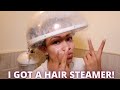 CURLSMAS Day 12: I GOT A HAIR STEAMER! | FIRST IMPRESSION