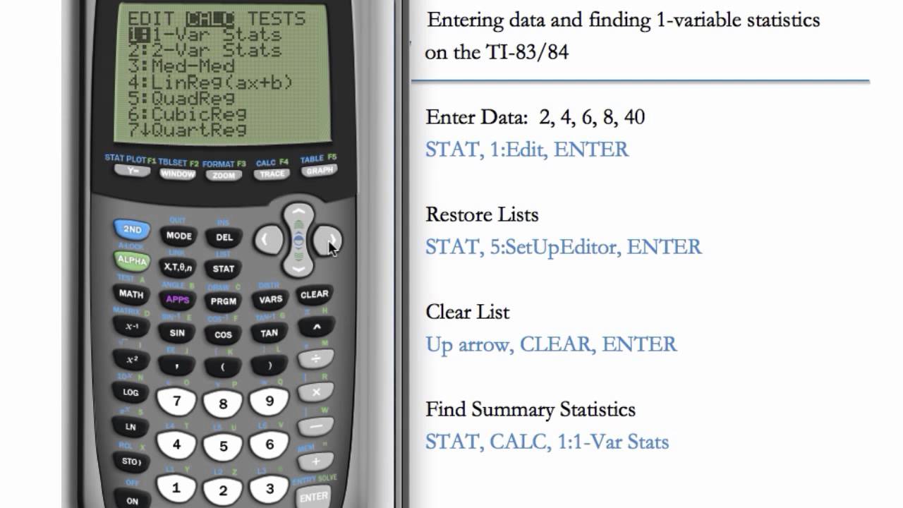 ti 84 plus calculator statistical calculations