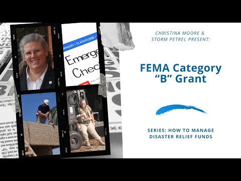 FEMA Grant Management FEMA Public Assistance Category B Grant and the PAPPG