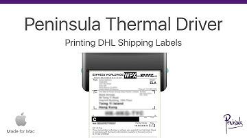 Printing DHL shipping labels with a thermal label printer on Apple Mac