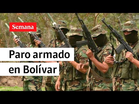Vehículos quemados por paro armado del Clan del Golfo en Bolívar | Videos Semana