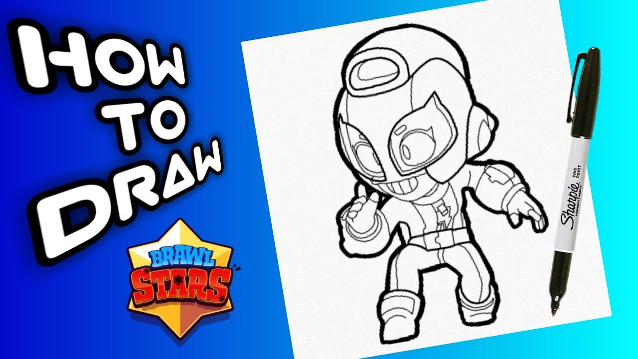 How To Draw Max Brawl Stars Como Dibujar A Max De Brawl Stars Youtube - brawl star dibujar
