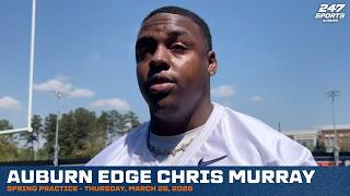 Auburn EDGE Chris Murray - 2026 Spring Practice, Day 5