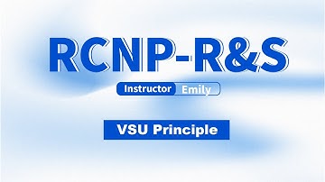 Ruijie Training | RCNP RS | VSU Principle - 1
