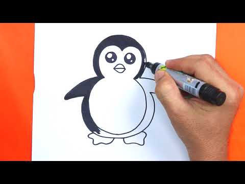 Penguin Coloring Pages | Art Colors For Kids | Draw Penguin