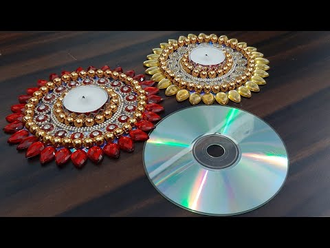 cd decoration craft |waste cd craft ideas |best out of waste ideas using cd