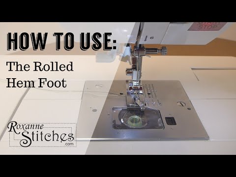 How to Use a Rolled Hem Presser Foot :: by Babs at Fiery Phoenix 