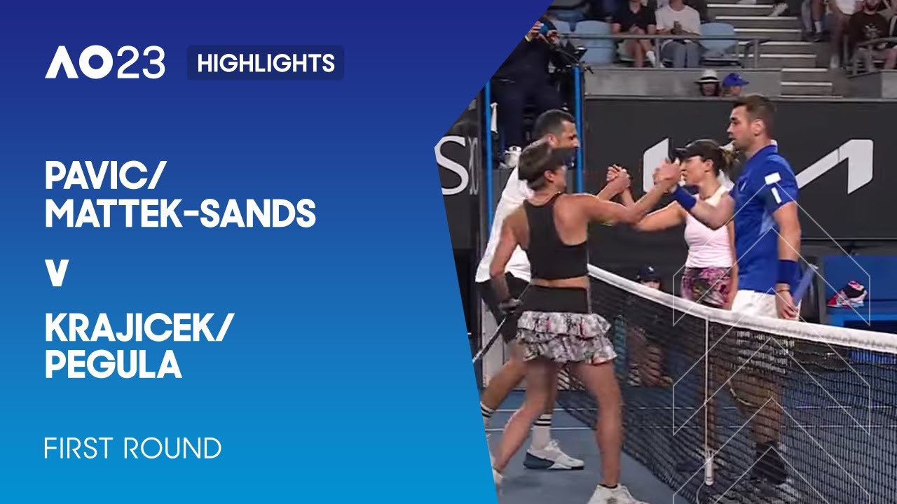 Pavic/Mattek-Sands v Krajicek/Pegula Highlights | Australian Open 2023 First Round