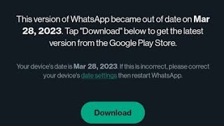 How To Fix Whatsapp Out Of Date Error | This Version Of Whatsapp Became Out Of Date 2023 screenshot 5