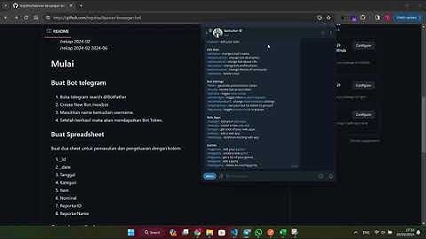 Update!!! Tutorial Laporan Keuangan dengan Telegram dan Google Sheet