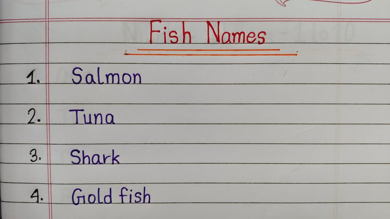 20 Fish Names | 20 Fish Names In English | Easy Fish Names - YouTube