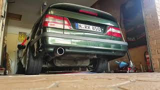 Volvo 850R 3" downpipe straight pipe exhaust cold start