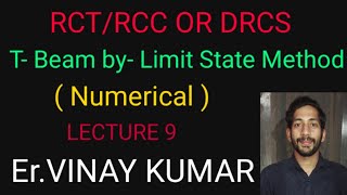 Civil Engg // RCT/RCC OR DRCS // T- Beam ( Numerical )