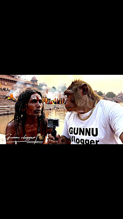 Gunnubandar🐒ko babaji ne diya gyan❤️#aimonkey #viral #monkey #bandar #motivation #reels #shorts