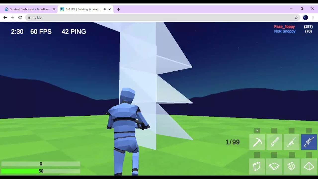 1v1 LOL Building Simulator, Battle Royale & Shooting Game Google Chrome