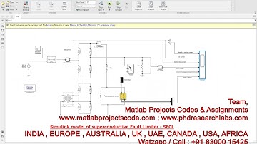 SFCL || Superconducting fault current limiter || Simulink model SFCL ||  semiconductor fault limiter