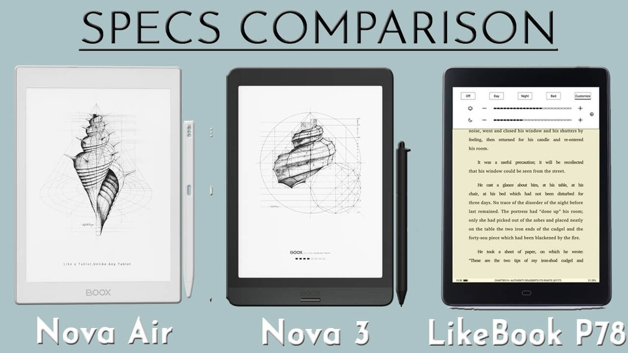 Quick Comparison: Boox Note 3 vs Note Air 