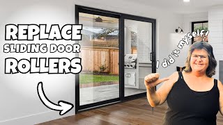 How to replace rollers on sliding glass door
