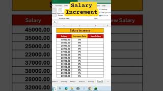 How to Make Salary Increment Sheet in Excel.