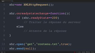 Short video - Objet XMLHttpRequest en AJAX