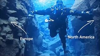 UnderWater splitting of Earth  - Diving Silfra Fissure Iceland