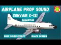 PLANE PROPELLER SOUND FOR SLEEPING CONVAIR C 131 SAMARITAN SLEEPING BROWN NOISE 