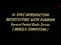 #10 GPRS ( General Packet Radio Service) - Introduction, Architecture With Diagram |MC|