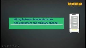 wiring between temperature box and equipment and auxiliary channel - battery testing system