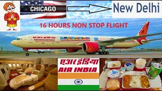 4K🇺🇸CHICAGO TO 🇮🇳NEW DELHI AIR INDIA 16HOURS NON STOP FLIGHT|OHARE INTERNATIONAL AIRPORT CHICAGO2022